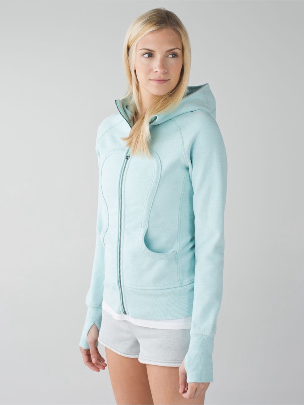 Lululemon jackets Light Mint Zip-Up Hooded